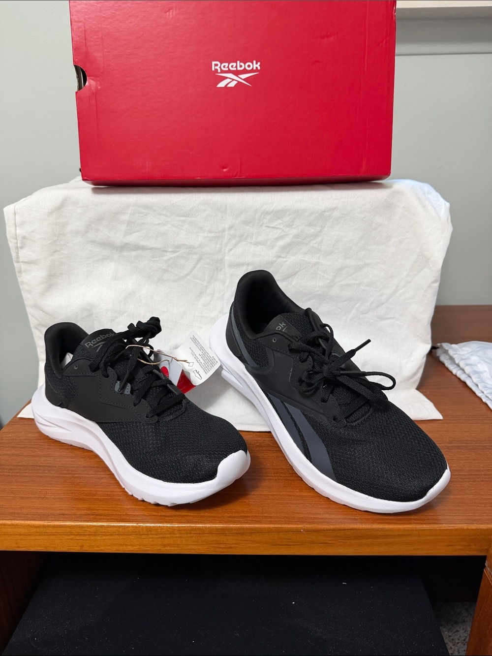 Reebok Black and White Athletic Sneakers